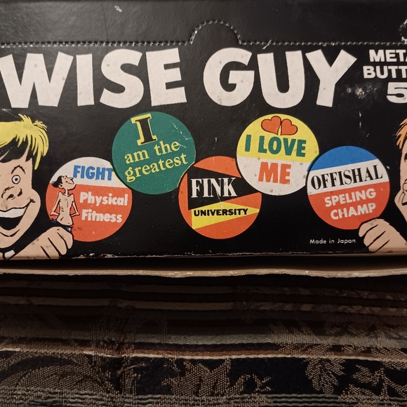 (4) 1965 Topps Wise Guy ButtonsUnopened Packs With Original BoxFair Cond.